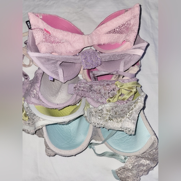 Victoria's Secret Lace Bra Collection - Lavender, Lime, Aqua - Picture 4 of 4